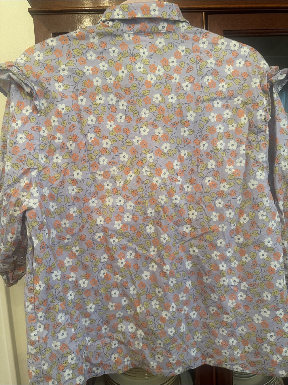 Karli Lavender Vines Blouse - Picture 6 of 9